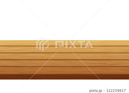 Wooden table top surface isolated over white background. Solid wood furniture close view vector illustration Wooden table top surface isolated over white background. Solid wood furniture close view vector illustration 122259817