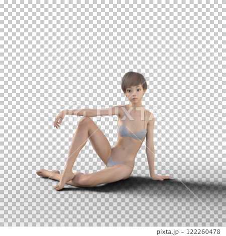 ポーズをとる水着女性 122260478