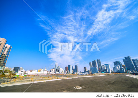日本の東京都市景観 新時代へ。築地市場跡地などを望む。再開発へ…=令和7年1月23日 日本の東京都市景観 新時代へ。築地市場跡地などを望む。再開発へ…=令和7年1月23日 122260913