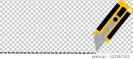 切り取り線のグラフィック素材のイラスト 切り取り線のグラフィック素材のイラスト 122261101