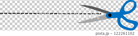 切り取り線のグラフィック素材のイラスト 122261102