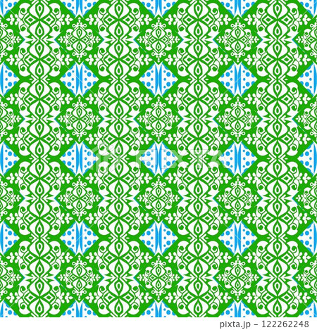 vector illustration of a beautiful colorful pattern with mandala 122262248