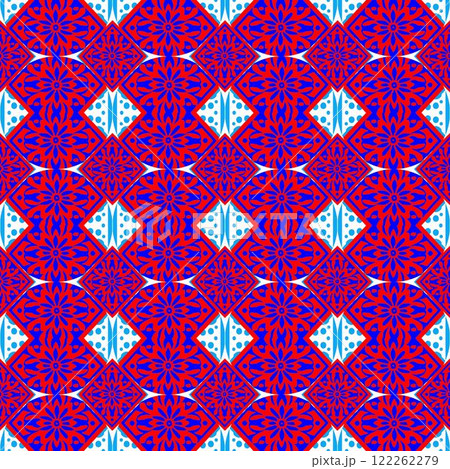 vector illustration of a beautiful colorful pattern with mandala 122262279