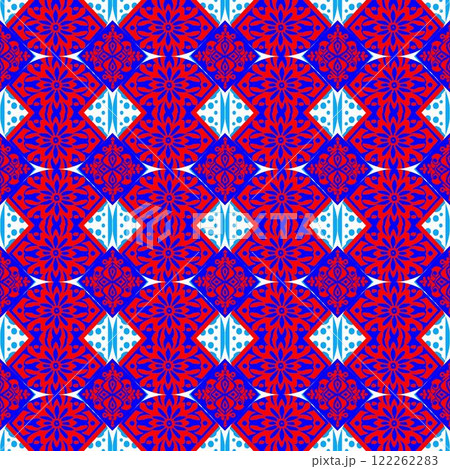 vector illustration of a beautiful colorful pattern with mandala vector illustration of a beautiful colorful pattern with mandala 122262283
