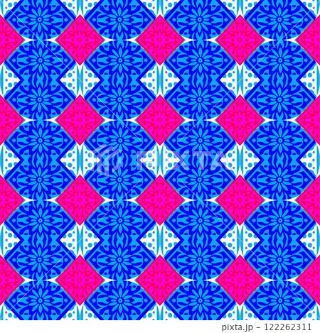 vector illustration of a beautiful colorful pattern with mandala vector illustration of a beautiful colorful pattern with mandala 122262311