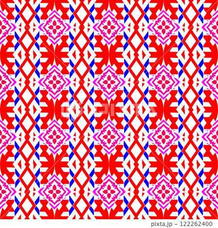 vector illustration of a beautiful colorful pattern with mandala 122262400