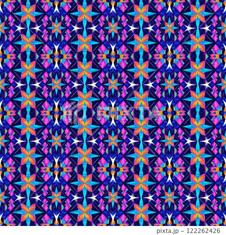 vector illustration of a beautiful colorful pattern with mandala 122262426