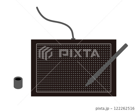 ペンタブレット(板タブ)のイメージイラスト素材 ペンタブレット(板タブ)のイメージイラスト素材 122262516