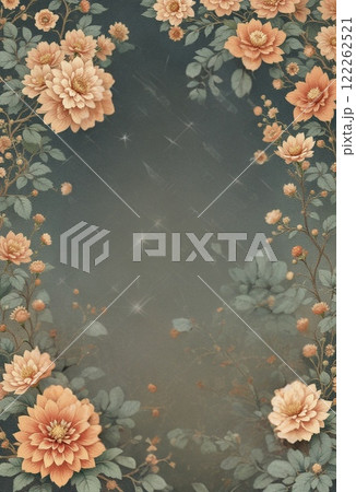 浮世絵風花の背景 浮世絵風花の背景 122262521