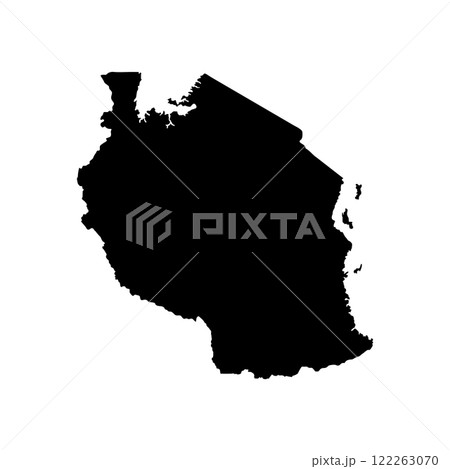 Tanzania Map Icon 122263070