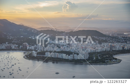 view of downtown Rio de Janeiro from Sugarloaf Mountain. 122263327