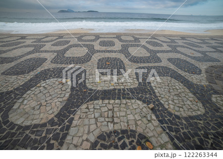 Ipanema Beach Promenade Overlooking Rio De Janeiro 122263344