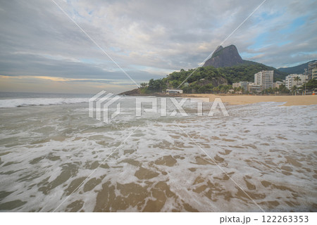 Leblon Beach in Rio de Janeiro at sunrise. 122263353