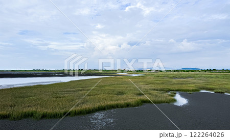 river in the summer 122264026