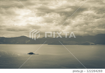 Panorama view from Ilha Grande to Portogalo Macieis Verolme Brazil. 122264269