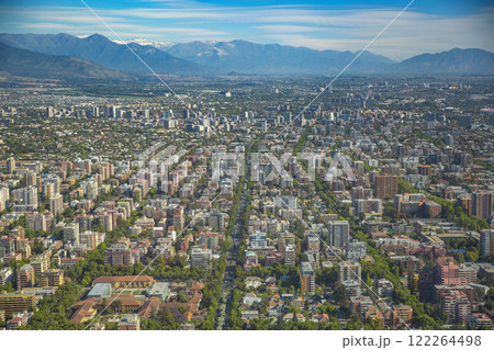 Santiago, Chile, with the Andes in the background. 122264498