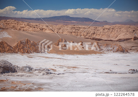 Winter and snow in the Atacama Desert in Chile. Winter and snow in the Atacama Desert in Chile. 122264578