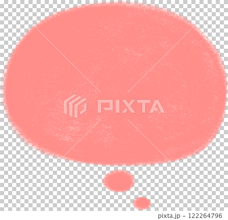 Pink speech bubble paint 122264796