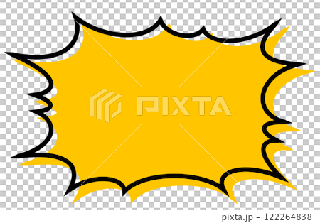 Speech bubble jagged 122264838