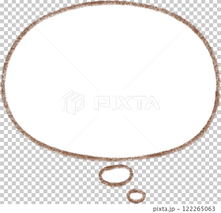 棕色語音氣泡線描 122265063