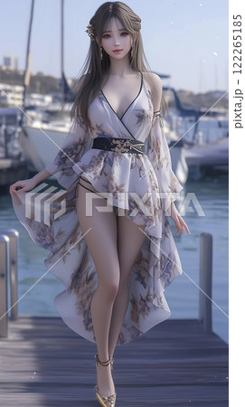 海辺で出会った女性 海辺で出会った女性 122265185