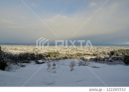 閑乗寺公園から散村の冬景色 閑乗寺公園から散村の冬景色 122265552