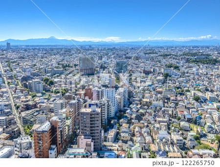 東京の都市風景 世田谷からの眺め 東京の都市風景 世田谷からの眺め 122265750