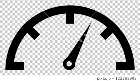 メーターのアイコン 黒 122265908