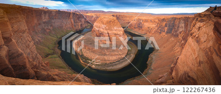 horseshoe-shaped bend of the Colorado River in northern Arizona, horseshoe-shaped bend of the Colorado River in northern Arizona, 122267436