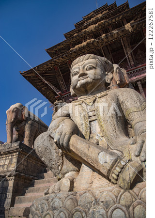 Buddhist temple in Lalitpur district Kathmandu. 122267581