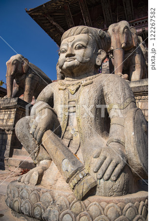 Buddhist temple in Lalitpur district Kathmandu. 122267582