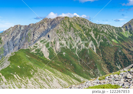 小赤石岳から見る荒川岳(前岳)南アルプス 赤石岳登山 小赤石岳から見る荒川岳(前岳)南アルプス 赤石岳登山 122267853