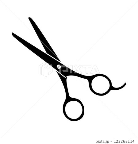 Barber scissors. Barber shop symbol.  122268114