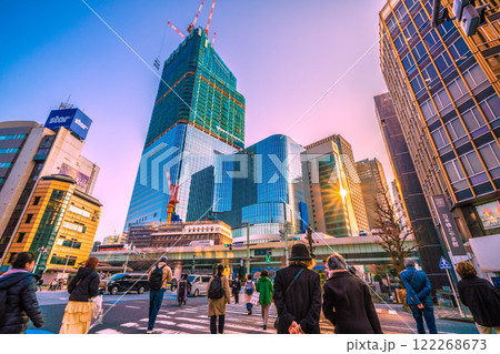 日本の東京都市景観1月23日。日本橋一丁目の再開発事業などを望む。新時代に希望の光…=令和7年 日本の東京都市景観1月23日。日本橋一丁目の再開発事業などを望む。新時代に希望の光…=令和7年 122268673