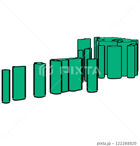 鹿児島県_アイソメトリックイラスト_01 鹿児島県_アイソメトリックイラスト_01 122268820