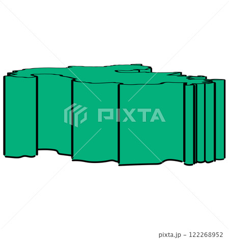 大分県_アイソメトリックイラスト_01 122268952