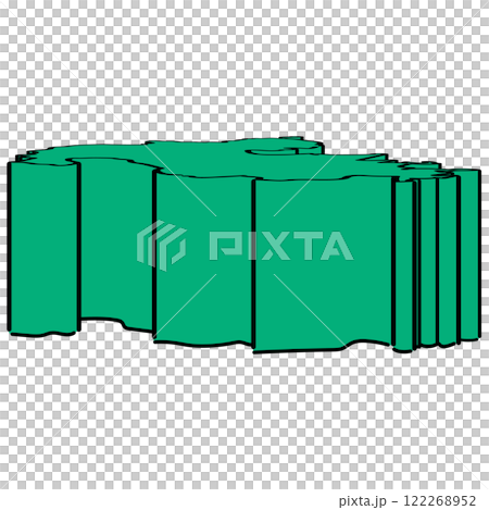 Oita prefecture_isometric illustration_01 122268952