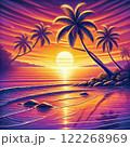ヤシの木のある風景 122268969