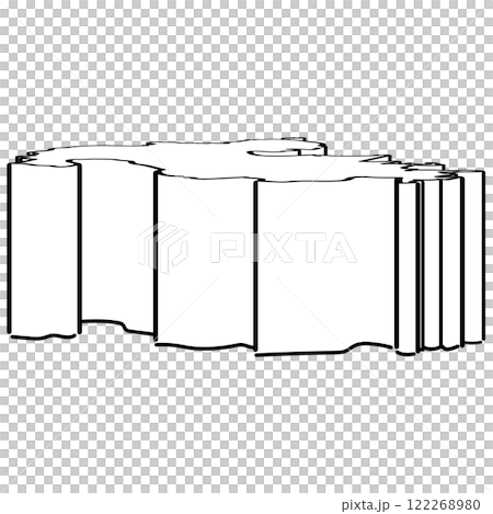Oita prefecture_isometric illustration_02 122268980