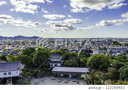 犬山城から濃尾平野名古屋市街地を望む 愛知県犬山市 犬山城から濃尾平野名古屋市街地を望む 愛知県犬山市 122269481