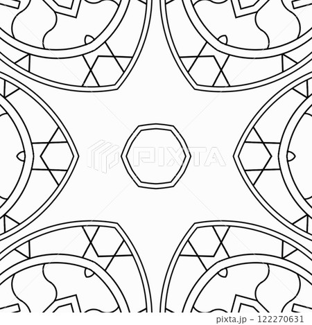 Abstract coloring page for coloring book, mandala making, color fill up practice etc Abstract coloring page for coloring book, mandala making, color fill up practice etc 122270631
