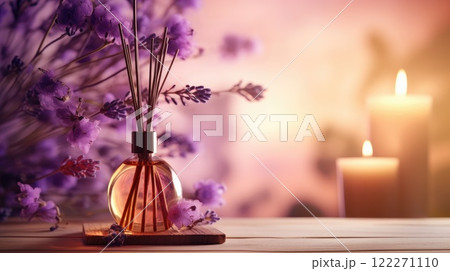 aromatherapy and wellness concept with flowers aromatherapy and wellness concept with flowers 122271110