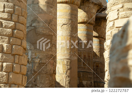 Ancient blocks from the Luxor column 122272787