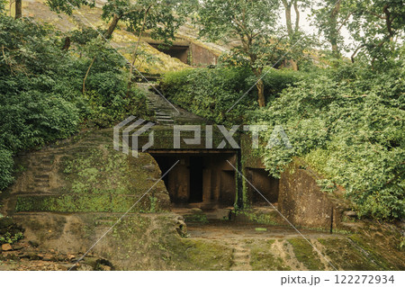 Kanheri Caves in the forests of the Sanjay Gandhi National Park, India Kanheri Caves in the forests of the Sanjay Gandhi National Park, India 122272934