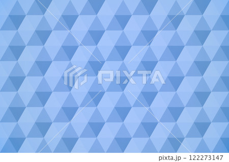 立体的な青い六角形に光が当たりキラキラ輝く模様 122273147