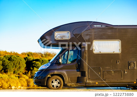 Camper rv camping on nature in Portugal Camper rv camping on nature in Portugal 122273880