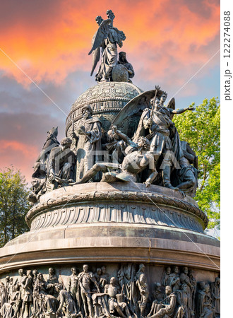 Monument "Millennium of Russia" in honor of the millennial anniversary of the vocation of the Varangians to Russia Monument "Millennium of Russia" in honor of the millennial anniversary of the vocation of the Varangians to Russia 122274088