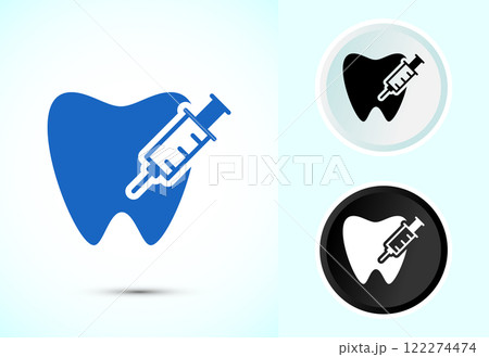 Dental care icon design illustration. Teeth care icon for dentist, dental clinic 122274474