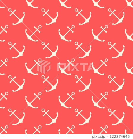 Nautical seamless pattern with geometric ship anchors Nautical seamless pattern with geometric ship anchors 122274646