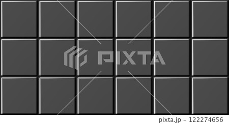 Seamless blackceramic wall tiles background vector illustration 122274656